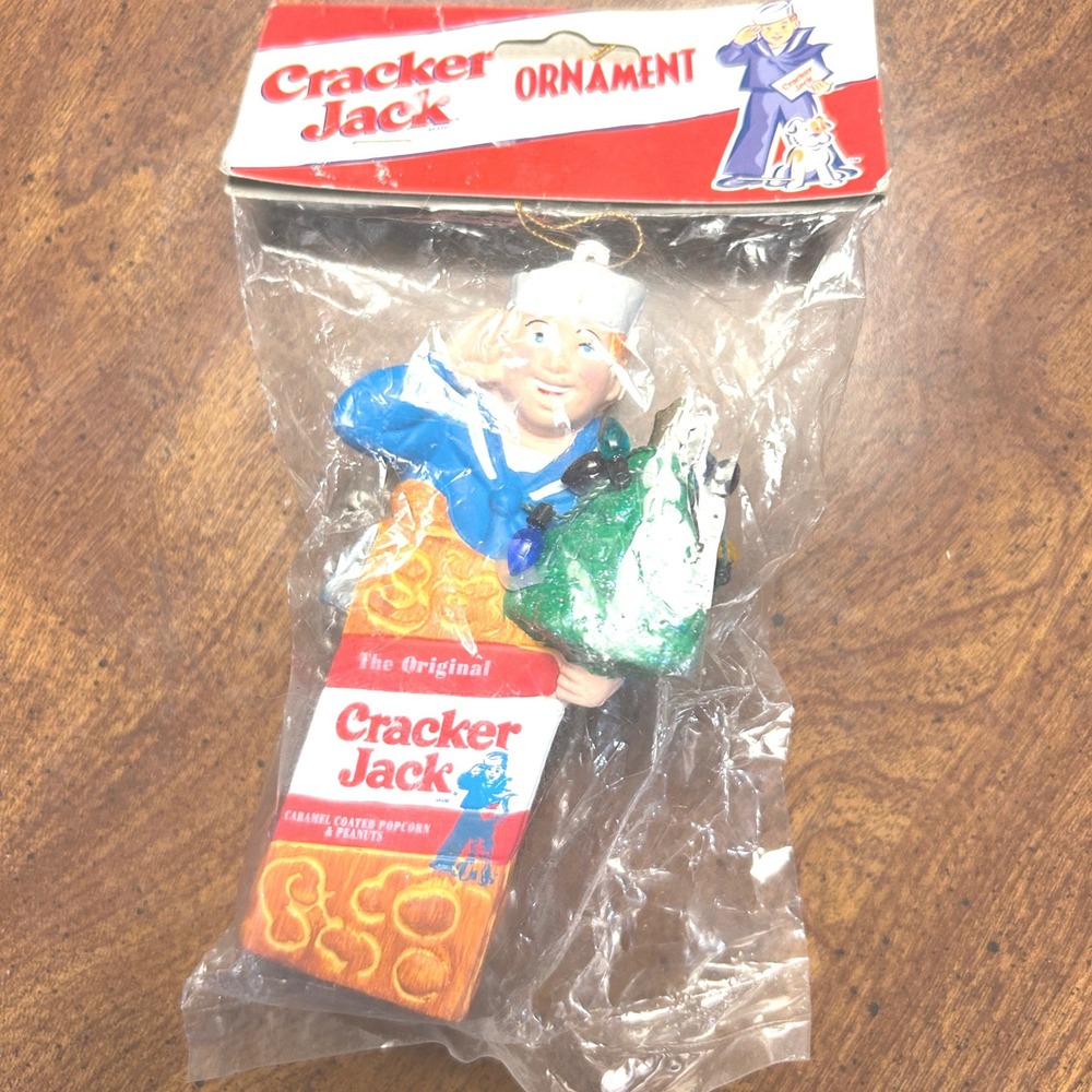 Vintage 1999 Cracker Jack‎ Christmas Ornament Kurt Adler Sealed NOS